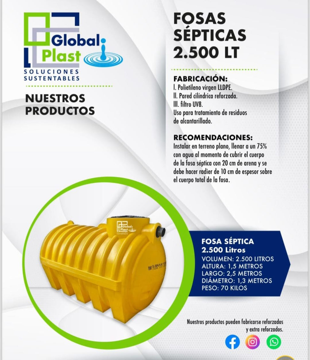 FOSA SEPTICA 2500L